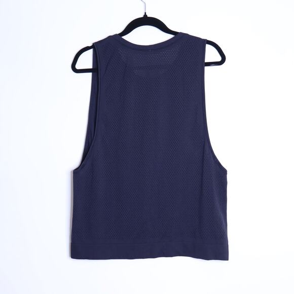 LULULEMON Breeze By Muscle Tank Midnight Navy Hip Length Sleeveless Women's 10 - Picture 2 of 6